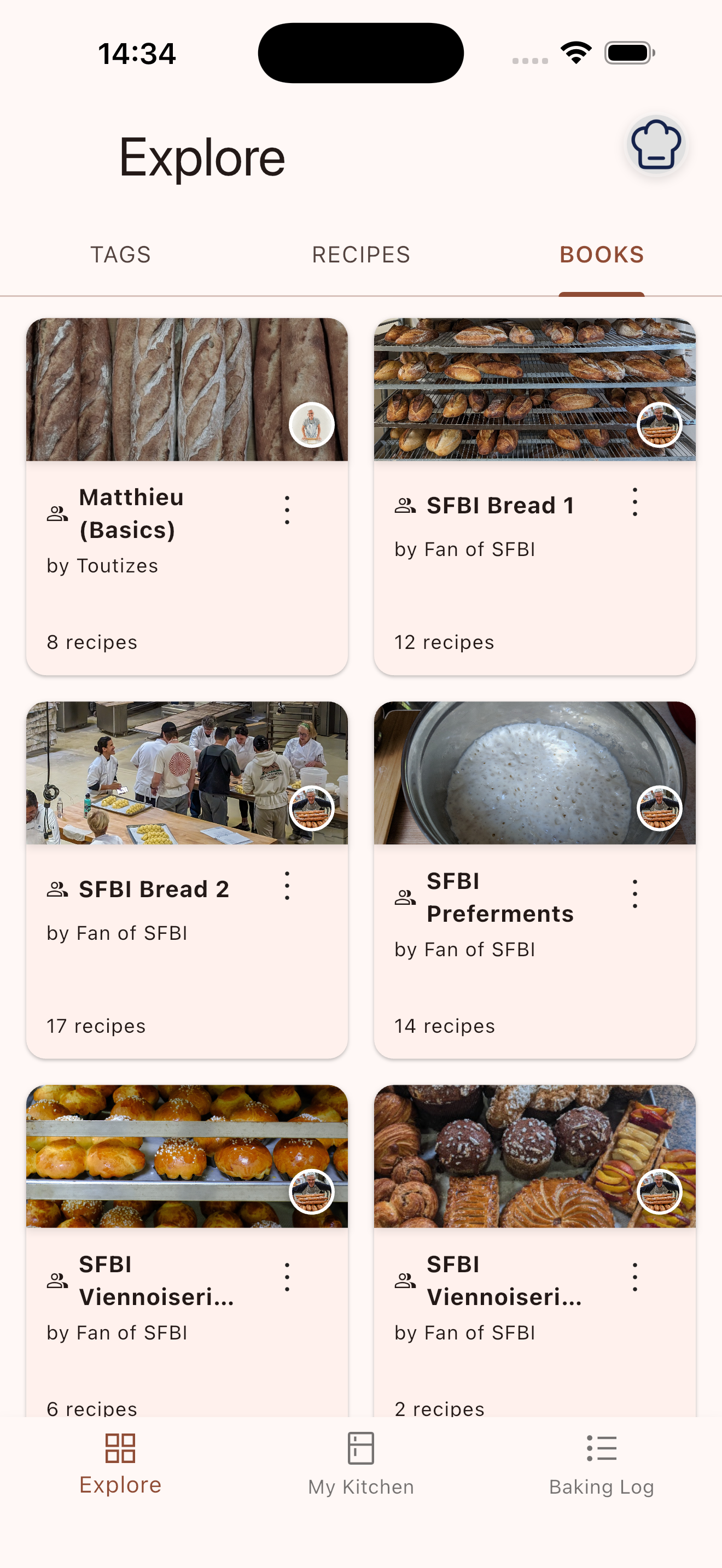 Library of cookbooks